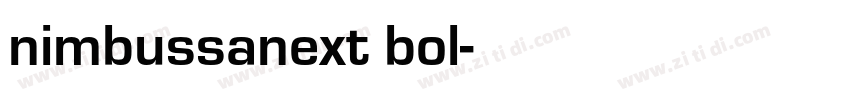 nimbussanext bol字体转换